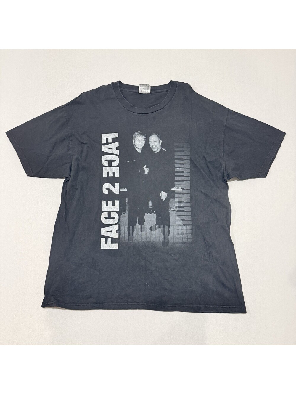 Vintage Billy Joel & Elton John Face 2 Face 2001 Tour Shirt Size XL Men’s